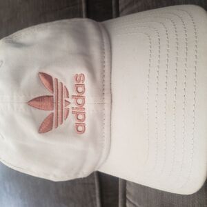 Adidas White and Pink Cap. Like new.